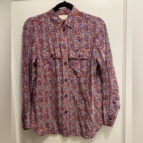 💕💐J. Crew Classic Fit Silk Shirt!💐💕 - Picture 4 of 9